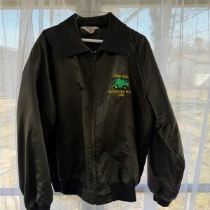 John Deere Black Varsity Jacket